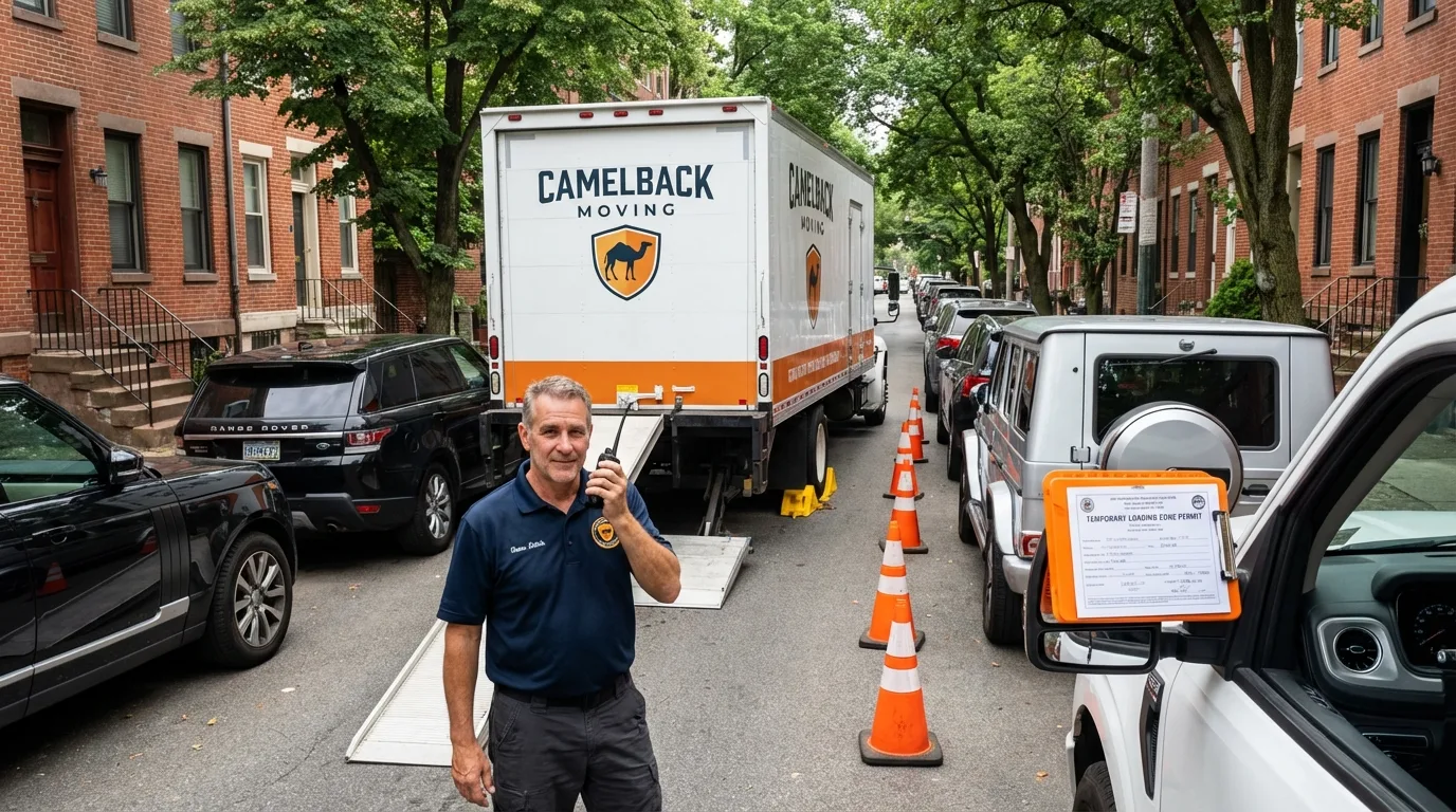 City street loading permit setup in Sykesville, MD